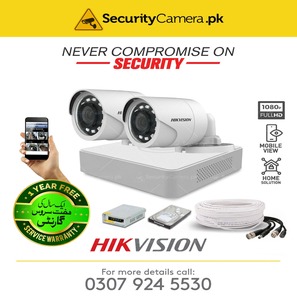 2 FHD CCTV Camera Package HikVision