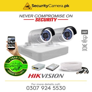 2 HD CCTV Camera Package HikVision