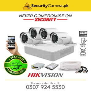 4 FHD CCTV Camera Package HikVision