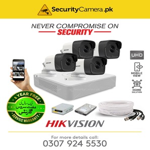 4 UHD CCTV Camera Package Hikvision